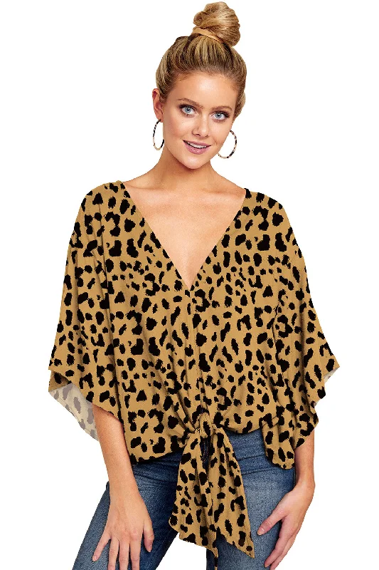 Women V Neck Blouse Elegant Office Blouse