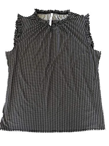 NY Collection Black Blouse Boho Chic Blouse