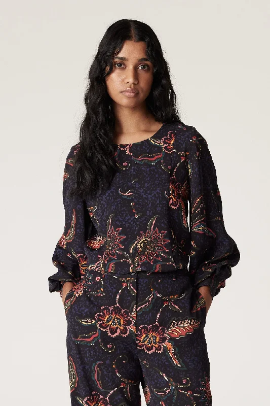 Pascal Blouse - Floral Print Puff Sleeve Blouse