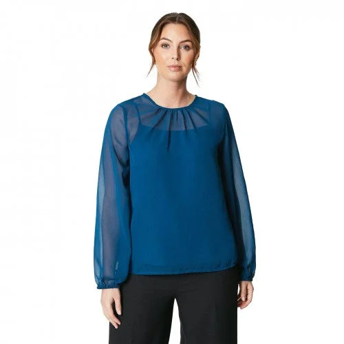 Principles Womens/Ladies Chiffon Long-Sleeved Blouse Silky Tunic Blouse