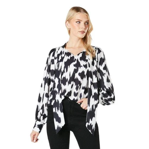 Principles Womens/Ladies Dalmatian Print Pussybow Blouse Office-Ready Blouse