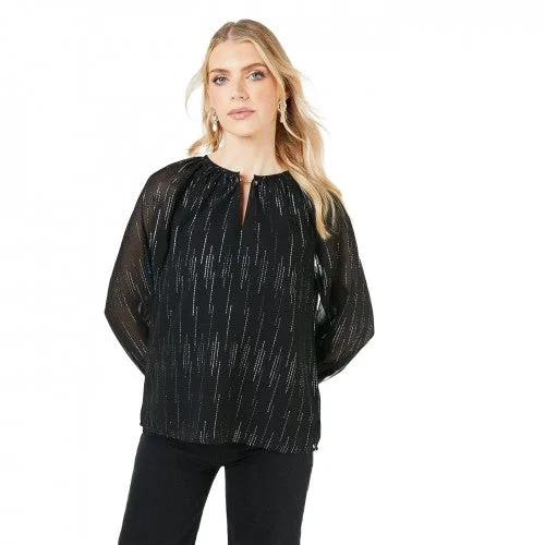 Principles Womens/Ladies Metallic Bar Detailed Blouse Everyday Stylish Blouse