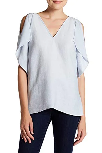 RACHEL Rachel Roy Flutter Textured Blouse Office-Ready Blouse