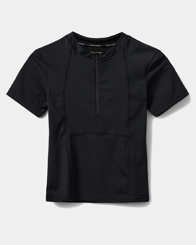 CarlySPO Blouse - Black Embellished Collar Blouse