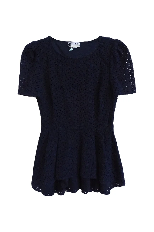 Navy Floral Pleated Mini Dress Elegant Vintage Mini Dress