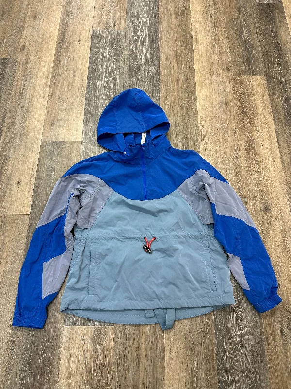 Athletic Jacket By Lululemon In Blue, Size: 4 Snapped Jacket Toggled Jacket Drawstring Jacket Athletic Jacket By Lululemon In Blue, Size: 4 Snapped Jacket Toggled Jacket Drawstring Jacket