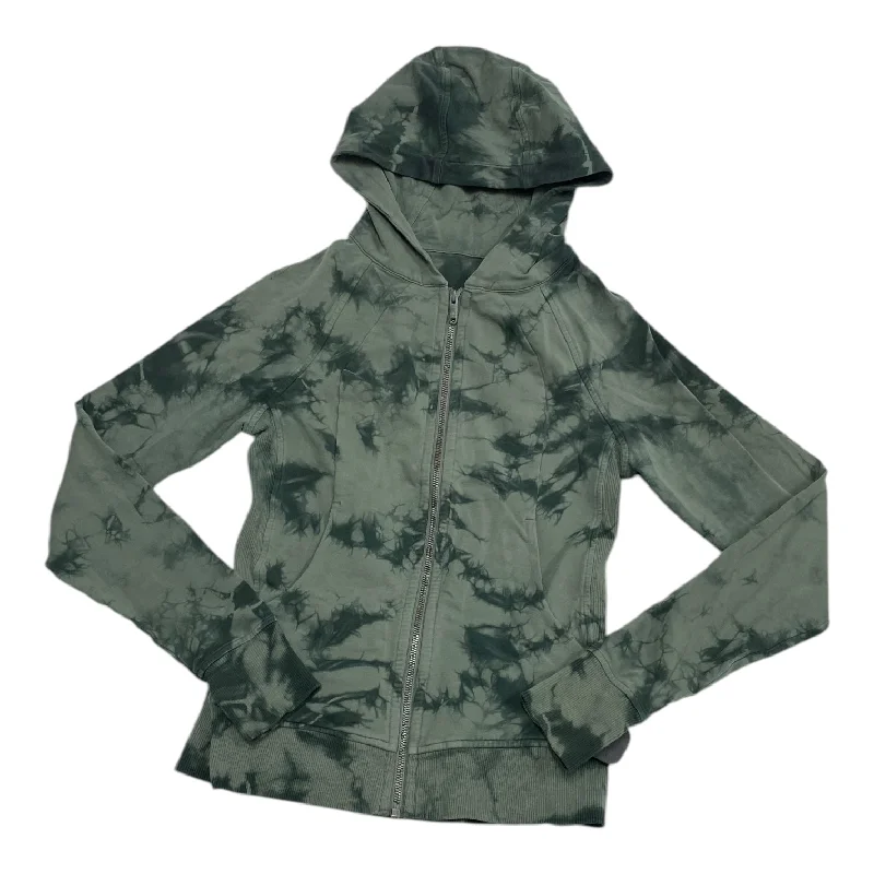 Athletic Jacket By Lululemon In Green, Size: 4 Faux Fur Jacket Real Fur Jacket Shearling Jacket