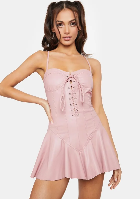 Blush Maximized Pleasure Mini Dress Chic Sleeveless Mini Dress