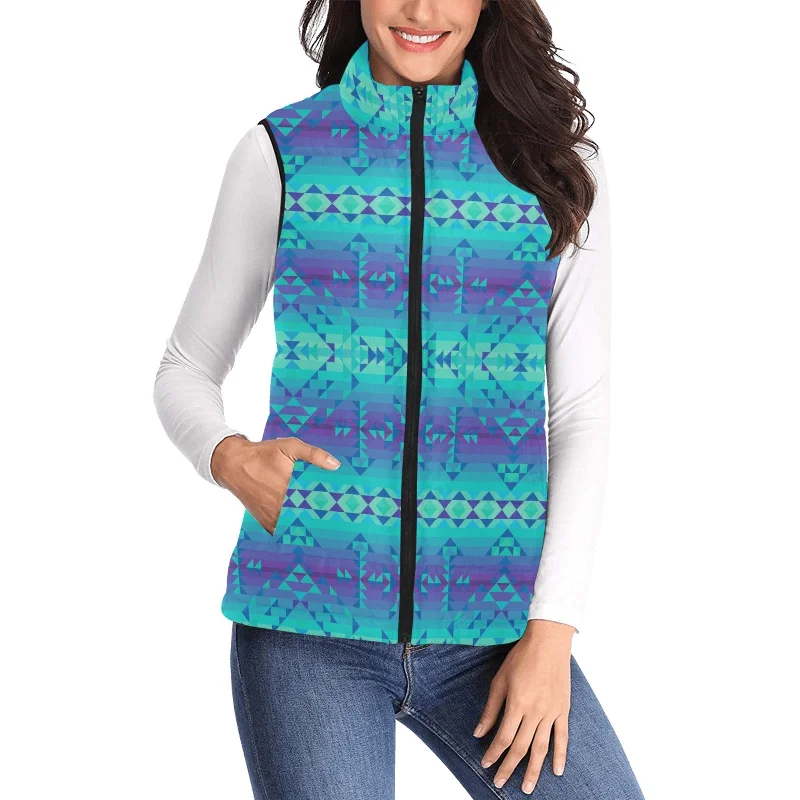 Borealis Women's Padded Vest Jacket Lace Jacket Ribbed Jacket Sequined Jacket