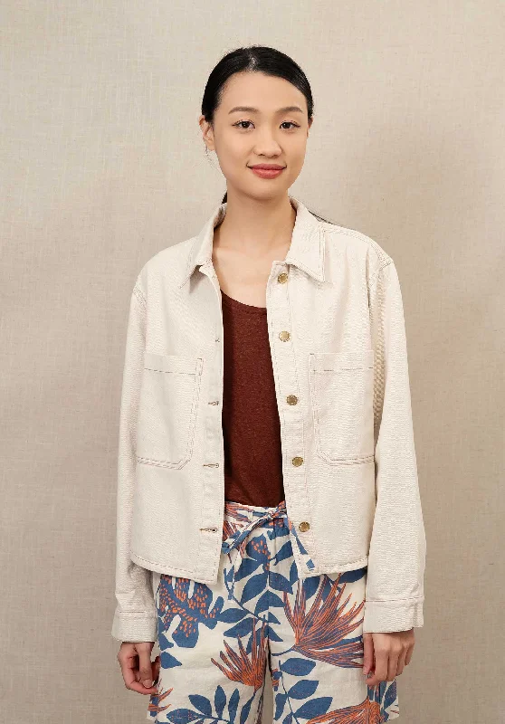 Jacket J0464 Beige Elasticated Jacket Padded Jacket Insulated Jacket