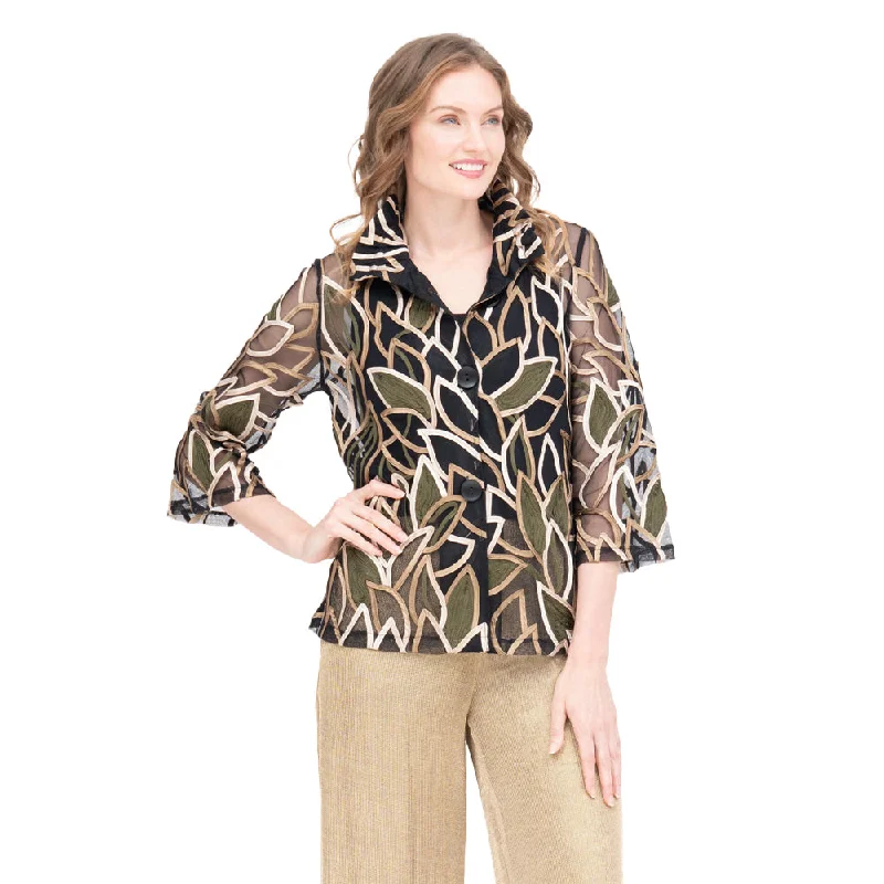 Damee Two-Tone Soutache Jacket in Olive - 2395-OLV Oversized Jacket Tailored Jacket Straight Jacket Damee Two-Tone Soutache Jacket in Olive - 2395-OLV Oversized Jacket Tailored Jacket Straight Jacket