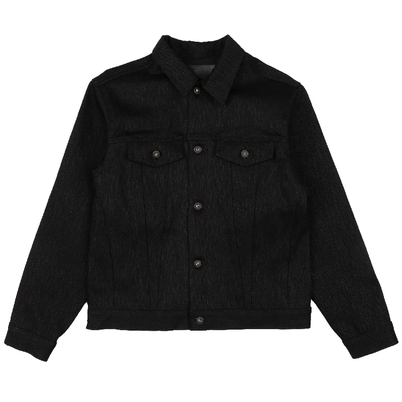 Denim Jacket - Shinigami Selvedge Striped Jacket Polka Dot Jacket Floral Jacket
