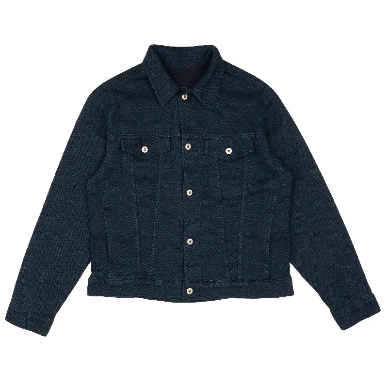 Denim Jacket - Yagasuri Denim Plaid Jacket Tartan Jacket Houndstooth Jacket