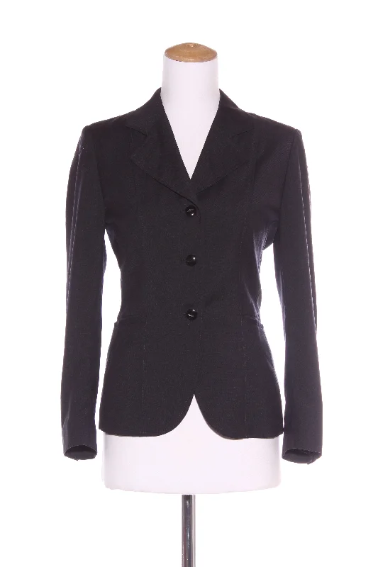 ELIZABETH SCOTT (ITA) Black wool jacket! 6-8 Satin Jacket Silk Jacket Chiffon Jacket ELIZABETH SCOTT (ITA) Black wool jacket! 6-8 Satin Jacket Silk Jacket Chiffon Jacket