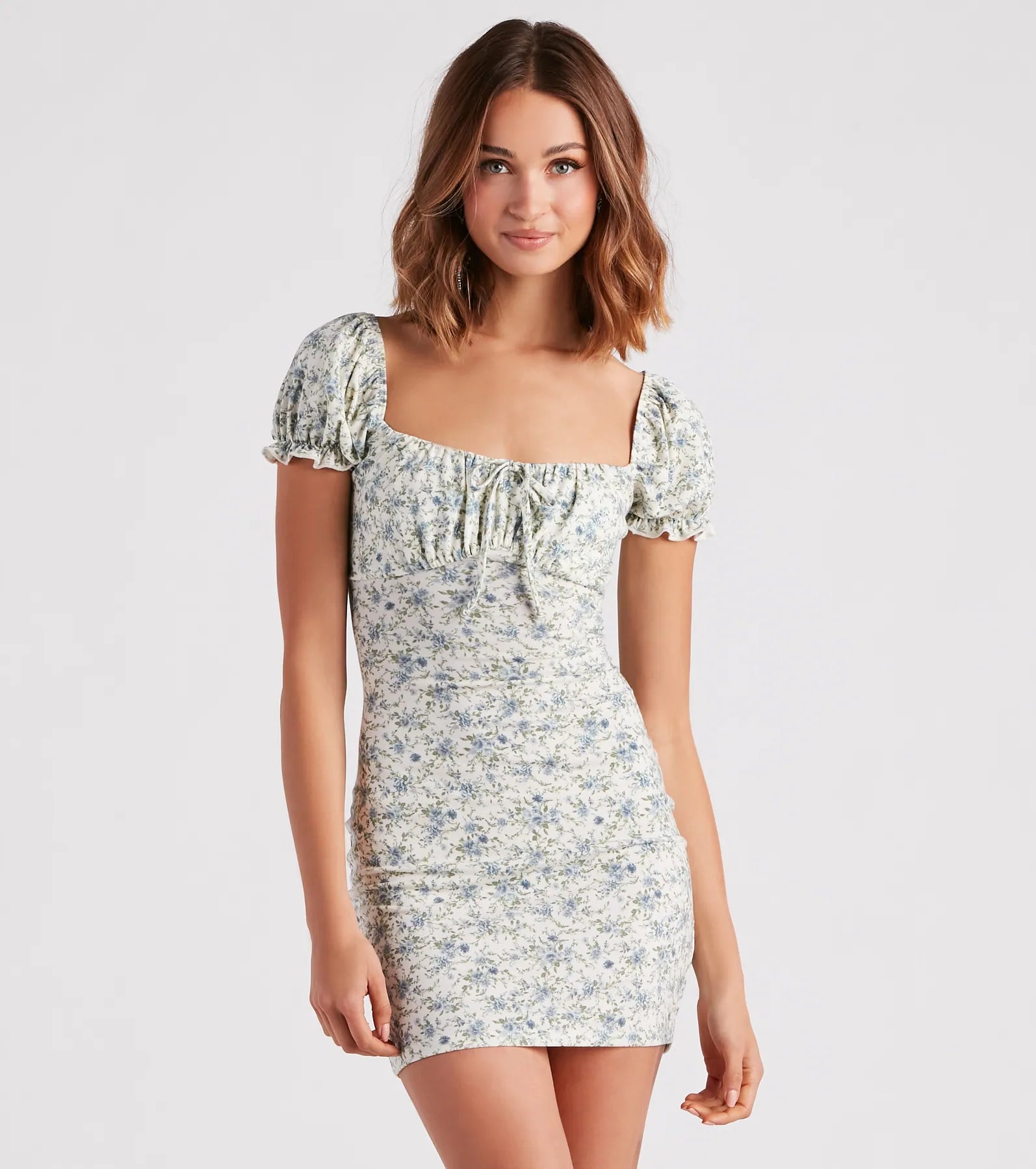 Feelin' Fresh Ditsy Floral Mini Dress Chic Sleeveless Mini Dress