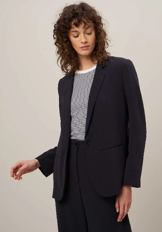 Jacket Virna Bbve611 02-Dark-Navy Anorak Shell Jacket Lightweight Jacket