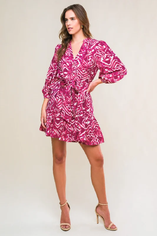 IMPRESSIVE EDGE WOVEN MINI DRESS Fashionable A-Line Mini Dress
