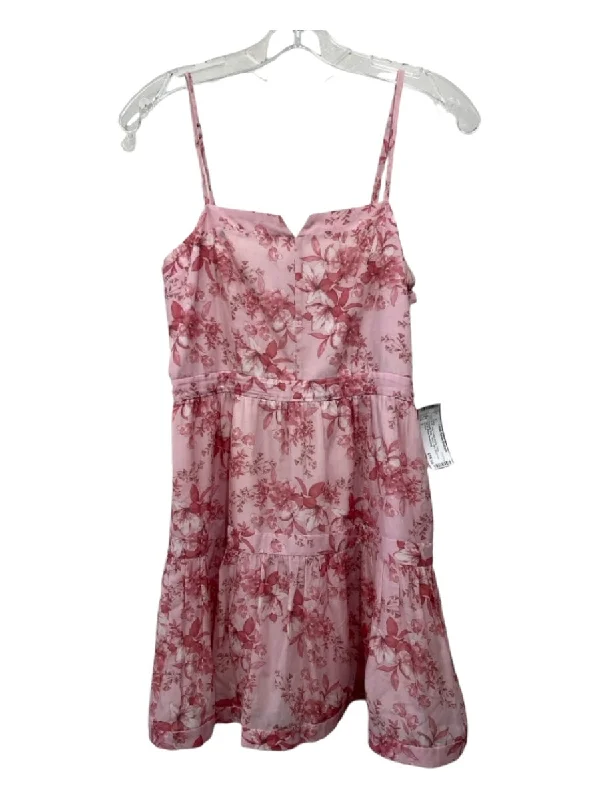 Intermix Size 2 Pink Cotton Blend Floral Spaghetti Strap Tiered Mini Dress Elegant Sequin Mini Dress Intermix Size 2 Pink Cotton Blend Floral Spaghetti Strap Tiered Mini Dress Elegant Sequin Mini Dress