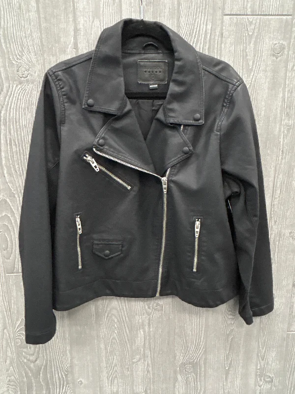 Jacket Moto By Blanknyc In Black, Size: 1x Toggled Jacket Drawstring Jacket Belted Jacket Jacket Moto By Blanknyc In Black, Size: 1x Toggled Jacket Drawstring Jacket Belted Jacket