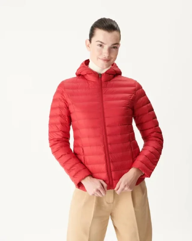Jacket Clo Red Toggled Jacket Drawstring Jacket Belted Jacket