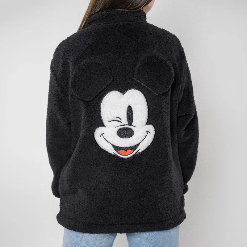 Mickey 3D Teddy Jacket Print Jacket Jacquard Jacket Patchwork Jacket