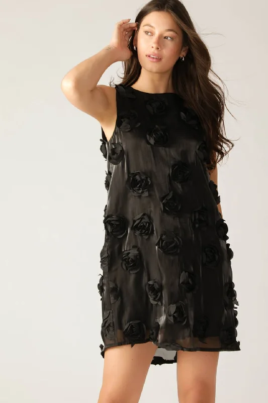 RADIANT SPIRIT WOVEN MINI DRESS Stylish Ruffle Mini Dress