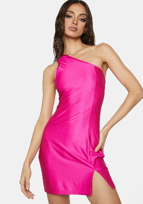 Right About Now Satin Mini Dress Cozy Knitted Mini Dress