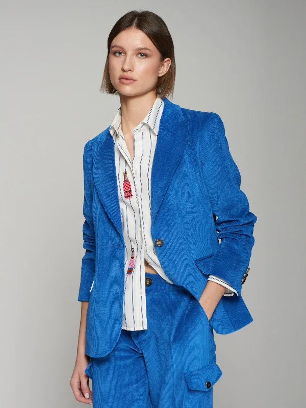Vilagallo Blue Cordurory Heather Jacket Jersey Jacket Tulle Jacket Batik Jacket