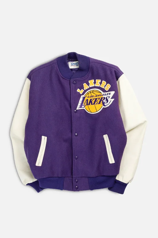 Vintage LA Lakers NBA Leatherman Jacket - L Nylon Fabric Polyester Fabric Spandex Fabric Vintage LA Lakers NBA Leatherman Jacket - L Nylon Fabric Polyester Fabric Spandex Fabric