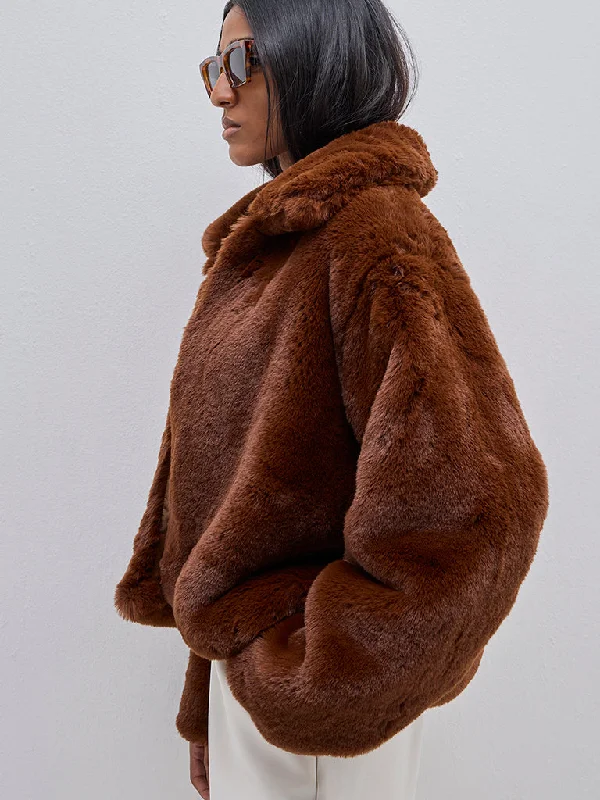 Wardrobe Brown Faux-Fur Jacket Chenille Jacket Brocade Jacket Lace Jacket
