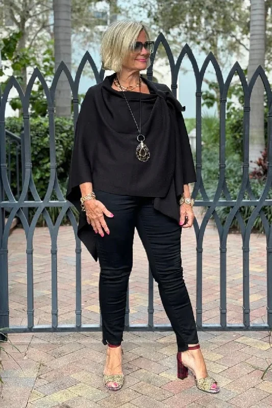 ETHYL BLACK THE END GAME PANT Elegant Wool Trousers