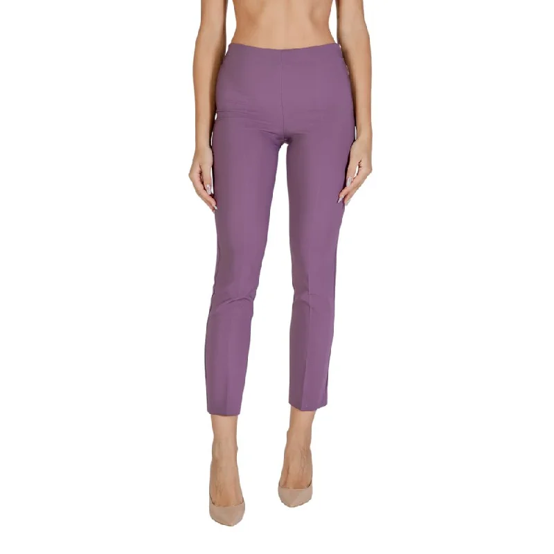 Purple Polyester Jeans & Pant Classic Black Denim Jeans