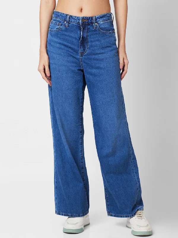 Spykar Women High-Rise Light Fade Stretchable Jeans Comfortable Stretch Denim Jeans
