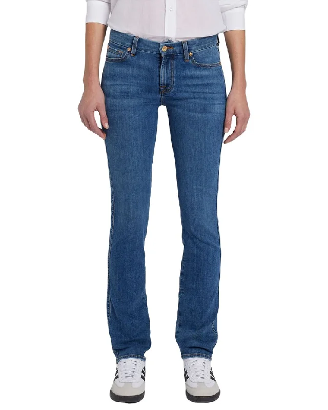 7 For All Mankind Kimmie Straight Opp Meisa Jean Classic Blue Denim Jeans