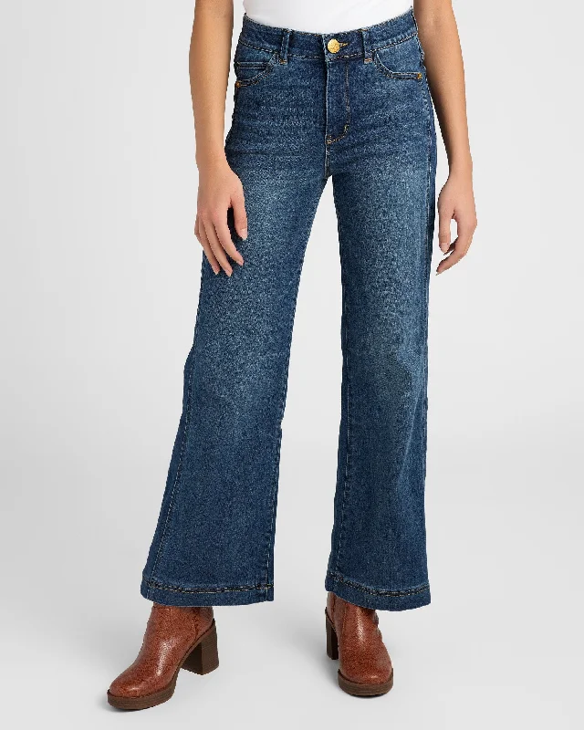 Absolution Skyrise Wide Leg Jeans With Side Seam Fashionable Mom Jeans