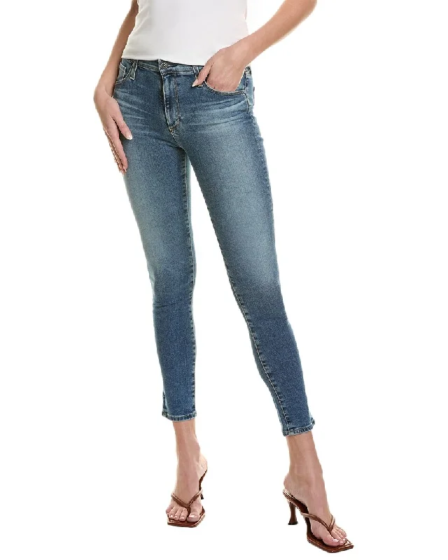AG Jeans The Farrah Spiritual High-Rise Skinny Ankle Cut Comfortable Dark Wash Jeans AG Jeans The Farrah Spiritual High-Rise Skinny Ankle Cut Comfortable Dark Wash Jeans