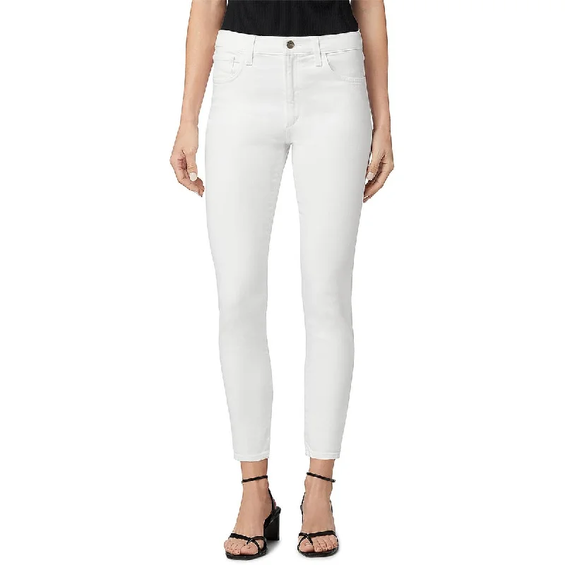 Womens Cropped Ankle Skinny Jeans Elegant High-Waisted Flared Jeans