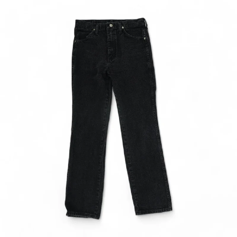 Black Solid Regular Jeans Cozy Tencel Blend Denim Jeans