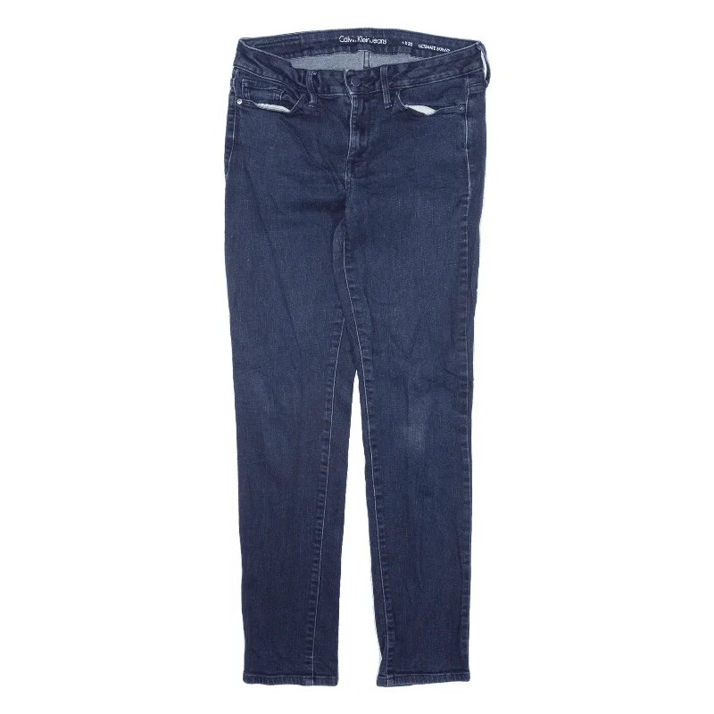 CALVIN KLEIN Jeans Blue Denim Slim Skinny Womens W27 L27 Casual High-Waisted Bootcut Jeans CALVIN KLEIN Jeans Blue Denim Slim Skinny Womens W27 L27 Casual High-Waisted Bootcut Jeans
