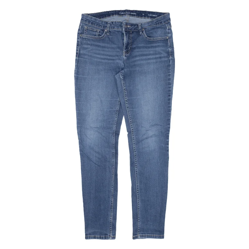 CALVIN KLEIN Jeans Blue Denim Slim Skinny Womens W31 L30 Classic Blue Denim Jeans