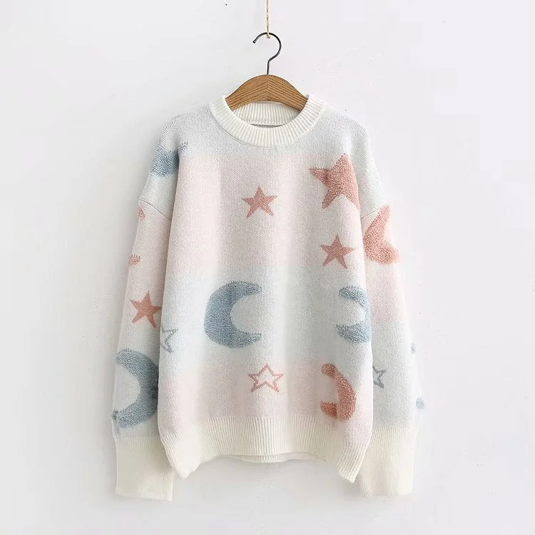 Cute round neck long sleeve sweater  165 Spandex Rayon Corduroy