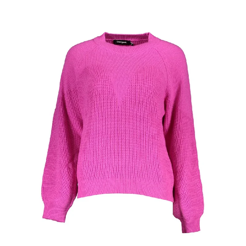 Desigual Chic Turtleneck Sweater with Contrast Women's Detailing Mesh Fabric Canvas Fabric Denim Fabric Desigual Chic Turtleneck Sweater with Contrast Women's Detailing Mesh Fabric Canvas Fabric Denim Fabric