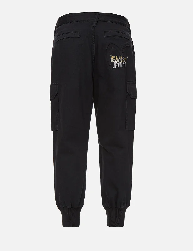 Embossed Seagull Jogging Jeans Trendy Low-Rise Bootcut Jeans