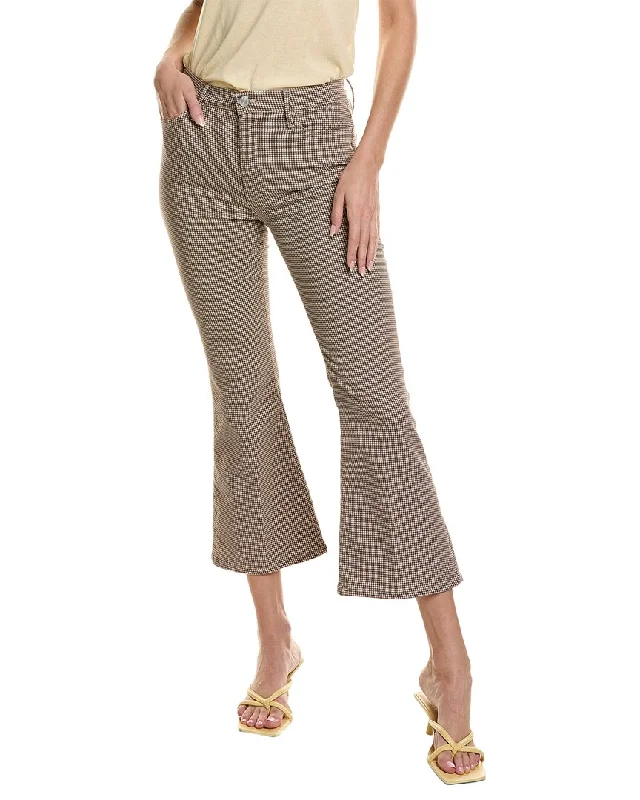 FRAME Denim Le Crop Camel Multi Flare Jean Trendy Wide-Legged High-Waist Jeans