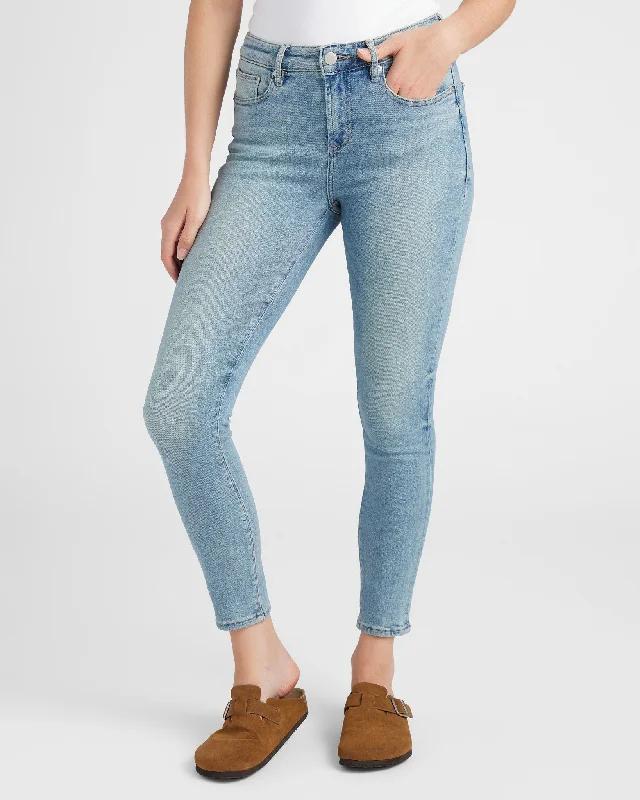 Gisele Ankle Skinny Jeans Fashionable White Denim Jeans
