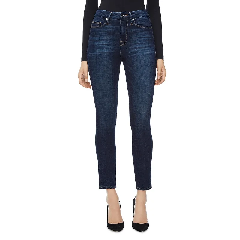 Good American Womens Good Legs Ankle Pants Skinny Jeans Classic Button Fly Jeans