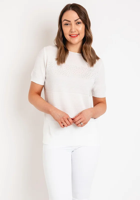 Natalia Collection Rhinestone Ribbed Detail Sweater, Ivory. Cable Knit Ribbed Knit Lace Knit Natalia Collection Rhinestone Ribbed Detail Sweater, Ivory. Cable Knit Ribbed Knit Lace Knit