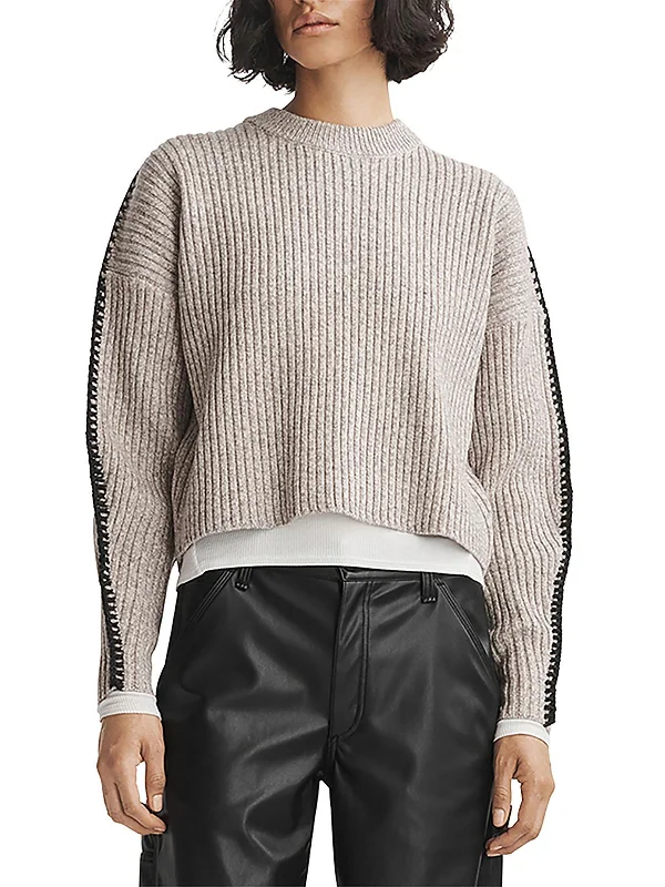 Ingrid Womens Heathered Ribbed Pullover Sweater Nylon Fabric Polyester Fabric Spandex Fabric Ingrid Womens Heathered Ribbed Pullover Sweater Nylon Fabric Polyester Fabric Spandex Fabric