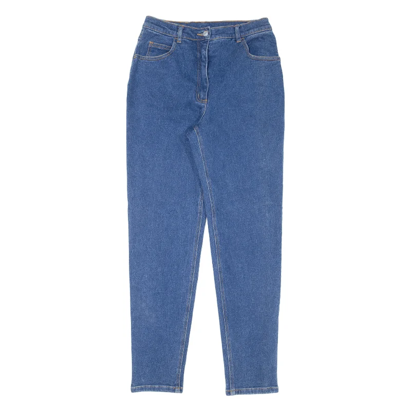 JOHN BANER Jeans Blue Denim Regular Mom Womens W27 L30 Comfortable Full-Length Denim Jeans