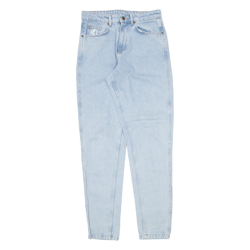 KARL KANI Jeans Blue Denim Regular Skinny Womens W29 L34 Comfortable Flare Leg Jeans